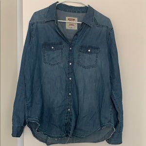 Button down jean shirt